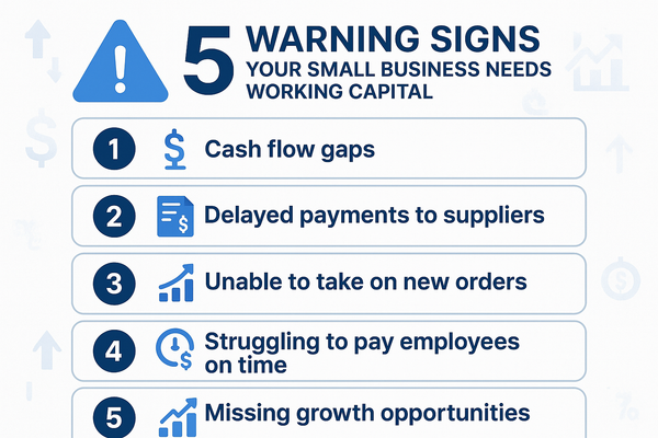 5 Warning Signs Your Small Business Needs Working Capital