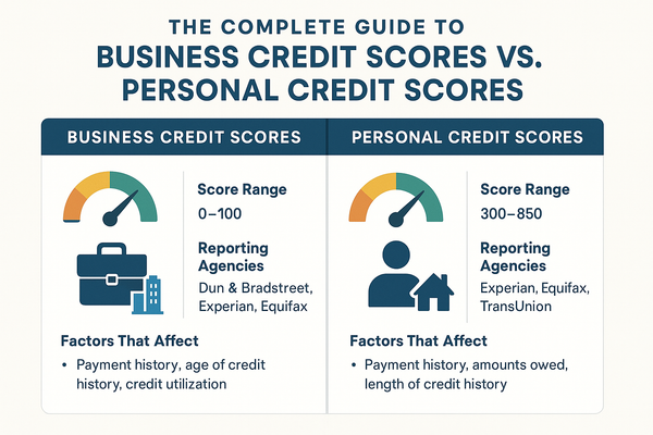 The Complete Guide to Business Credit Scores vs Personal Credit Scores - Key Differences Explained